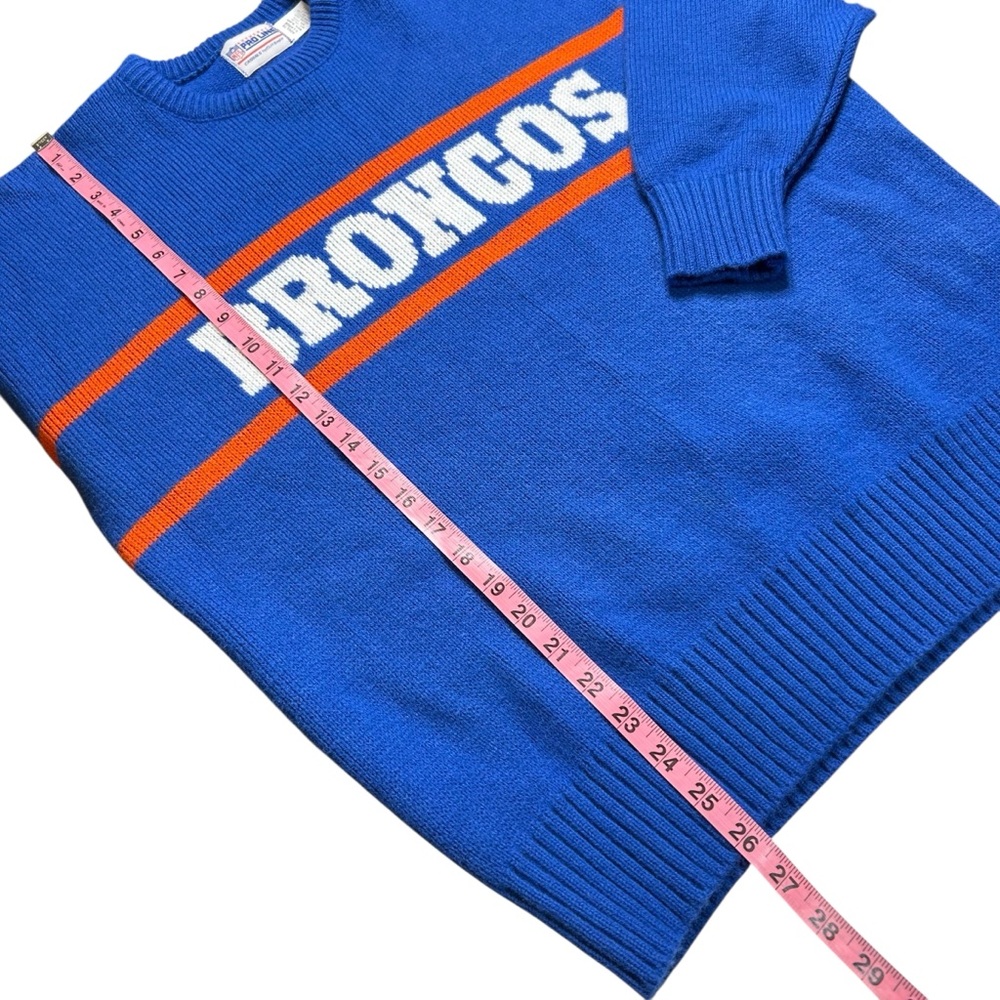 Vintage Denver Broncos NFL Pro Line Cliff Engle USA Knit Sweater XL 90s - Picture 10 of 10